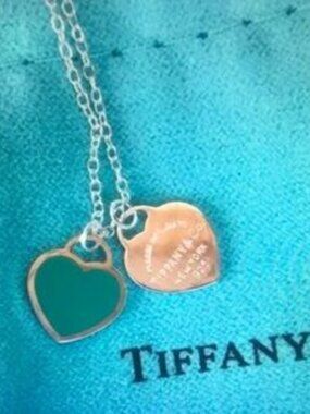 Tiffany & Co. Silver Heart Tag Pendant Necklace